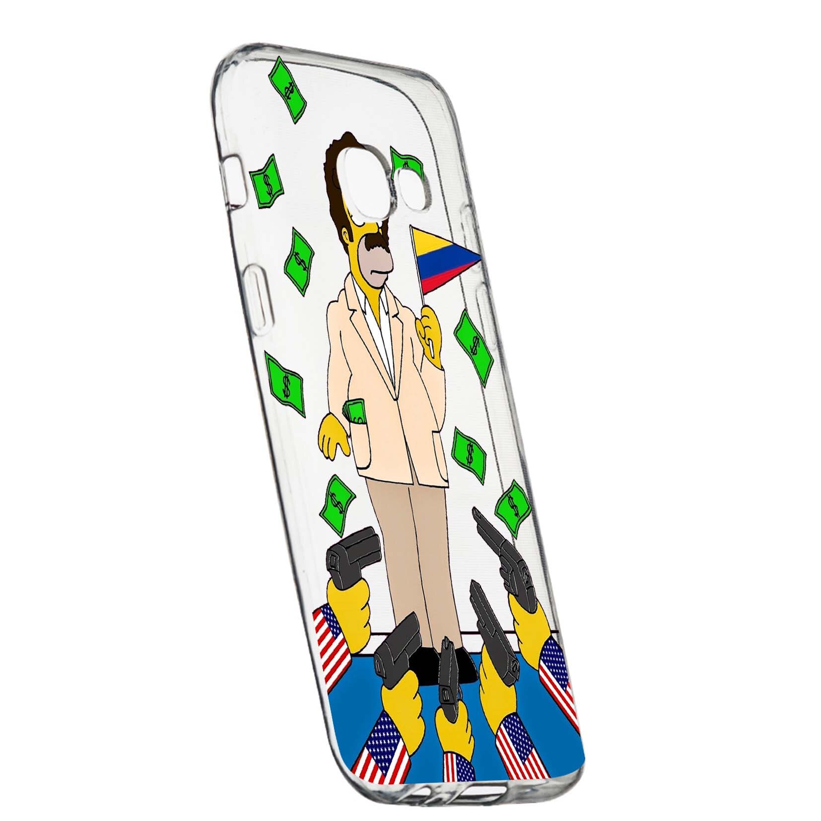 Husa de protectie Narcos Simpson, Movie pentru Samsung Galaxy A5 2016, rezistenta la uzura, anti-alunecare, din silicon Premium, 439