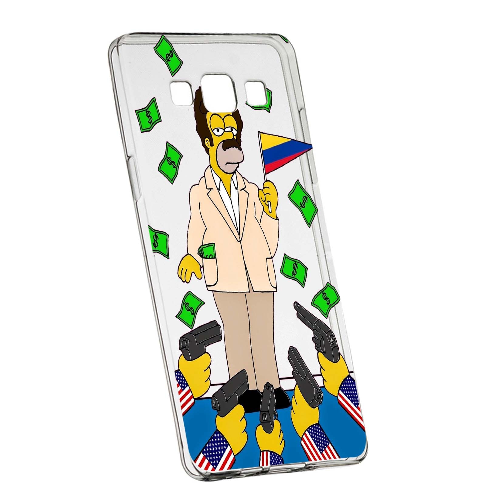 Husa de protectie Narcos Simpson, Movie pentru Samsung Galaxy J5 2016, rezistenta la uzura, anti-alunecare, din silicon Premium, 439