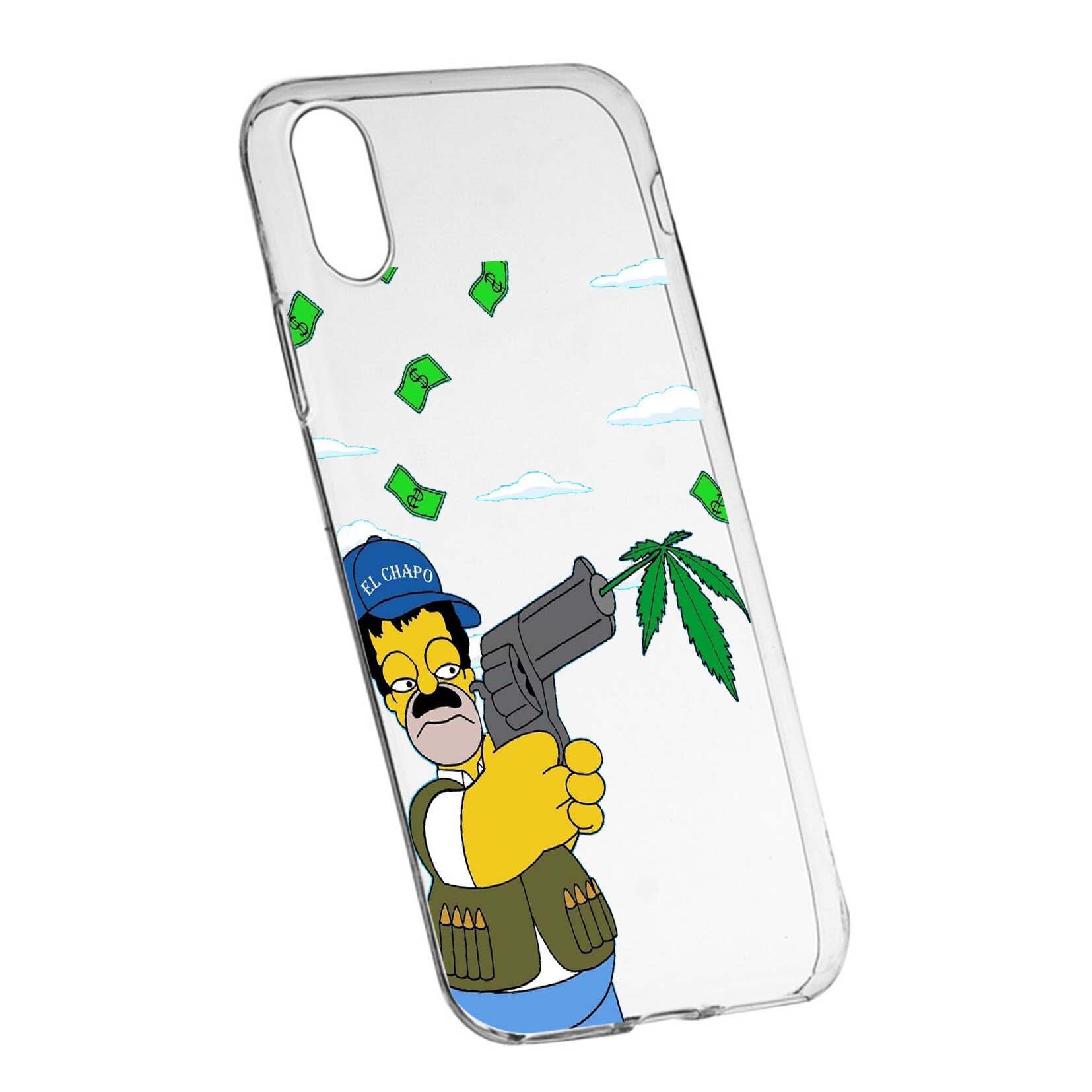 Husa de protectie Narcos Simpson, Movie pentru Sony XA1, rezistenta la uzura, anti-alunecare, din silicon Premium, 441