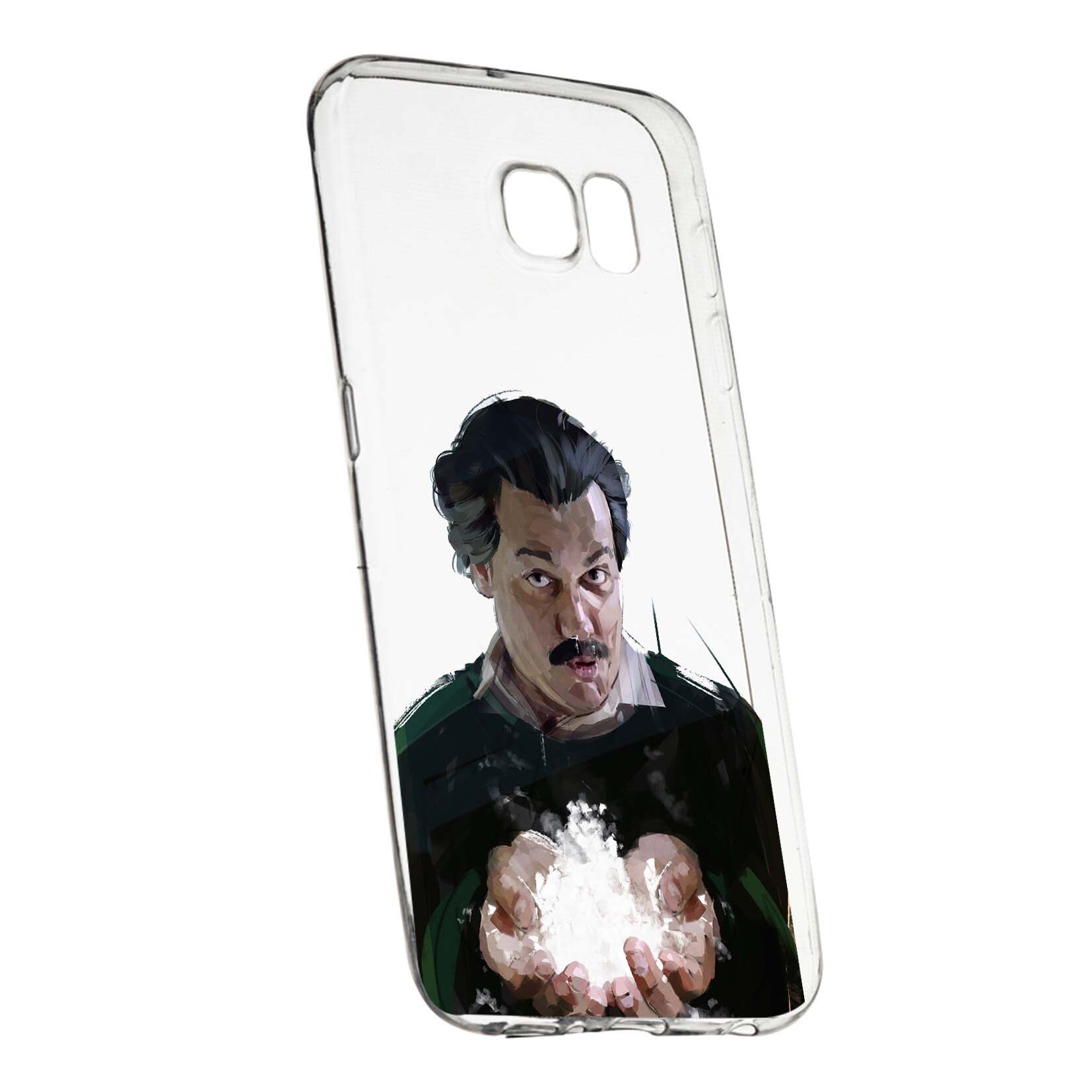 Husa de protectie Narcos Pablo Escobar, Movie pentru Samsung Galaxy S7 Edge, rezistenta la uzura, anti-alunecare, din silicon Premium, 446