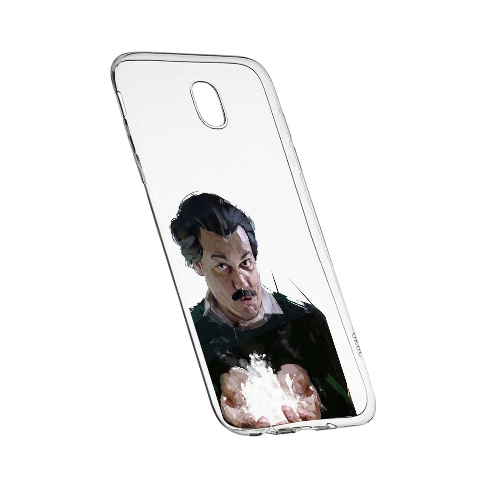 Husa de protectie Narcos Pablo Escobar, Movie pentru Samsung Galaxy J3 2017, rezistenta la uzura, anti-alunecare, din silicon Premium, 446
