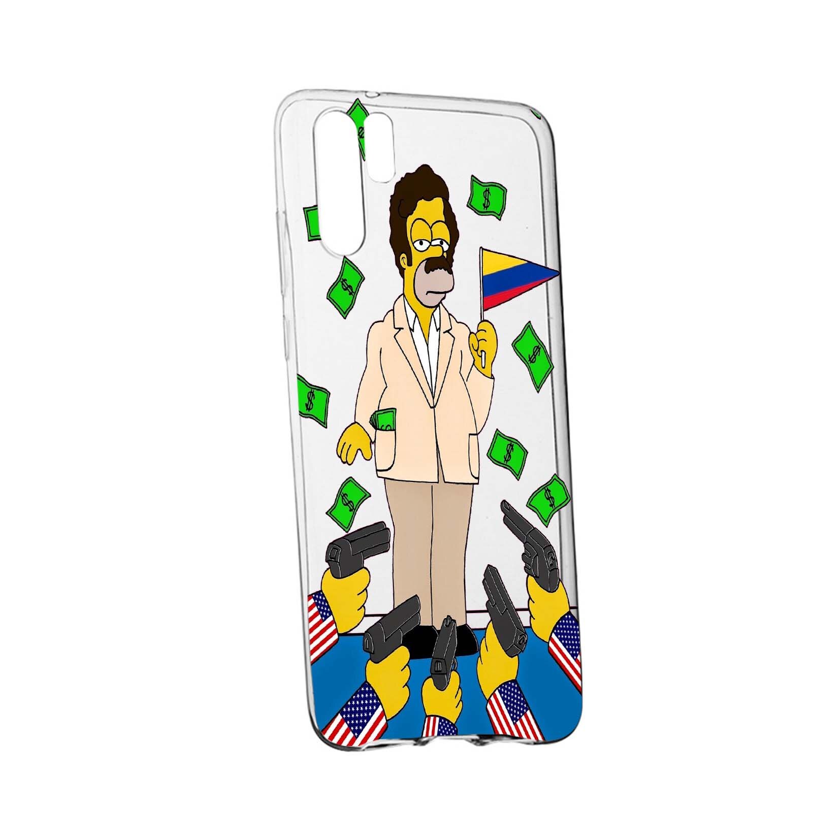 Husa de protectie Narcos Simpson, Movie pentru Samsung Galaxy Note 10 Plus, rezistenta la uzura, anti-alunecare, din silicon Premium, 439