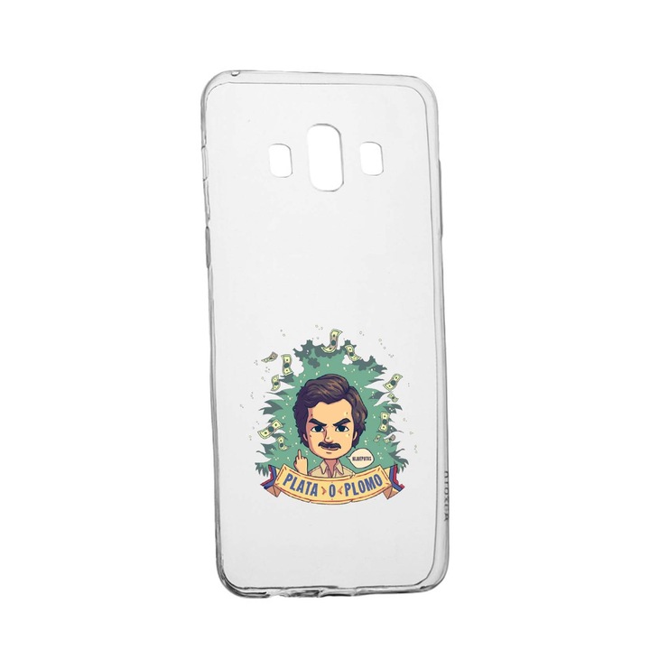 Husa de protectie Narcos Pablo Escobar, Movie pentru Samsung Galaxy J6 Plus 2018, rezistenta la uzura, anti-alunecare, din silicon Premium, 447