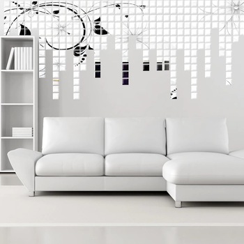Set Oglinzi Design Patrat 2/2 cm - Oglinzi Decorative Acrilice Silver MyStyle Luxury Home 100 bucati/set Set Oglinzi Design Patrat 2/2 cm - Oglinzi Decorative Acrilice Silver MyStyle Luxury Home 100 bucati/set