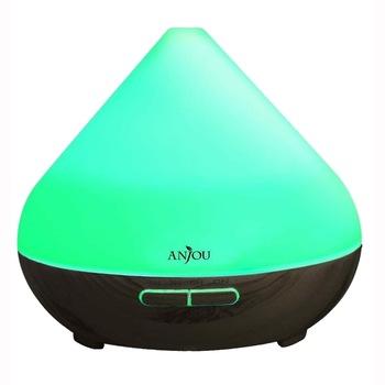 Difuzor aroma terapie Anjou TT-AD001 cu LED 7 culori, auto oprire, Wenge Difuzor aroma terapie Anjou TT-AD001 cu LED 7 culori, auto oprire, Wenge