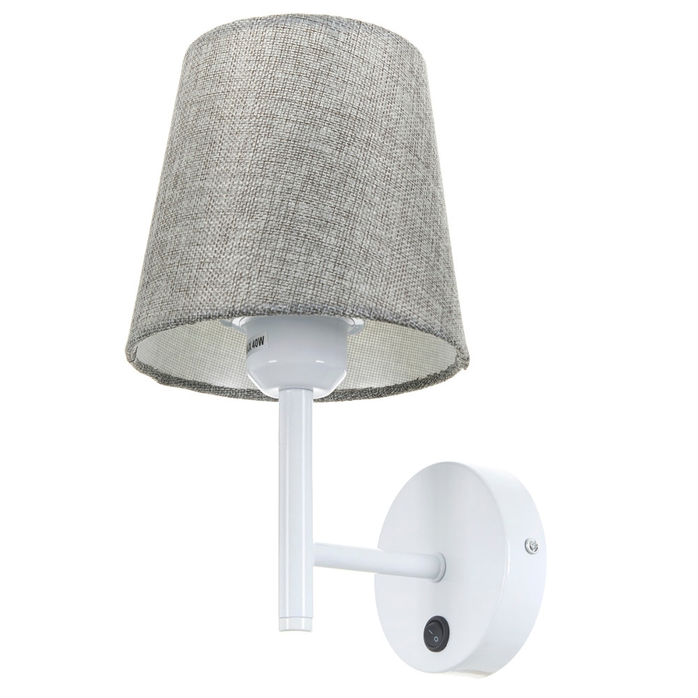 Aplica, Alb, 1xE27, 2064/1W WH GY