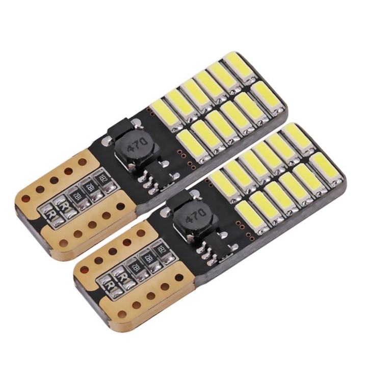 Led крушки за кола T10 W5W Canbus 2 бр в комплект