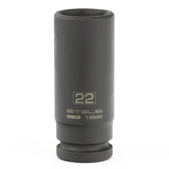 Cap hexagonal adanc cu impact , 22 mm, 1/2  Cap hexagonal adanc cu impact , 22 mm, 1/2