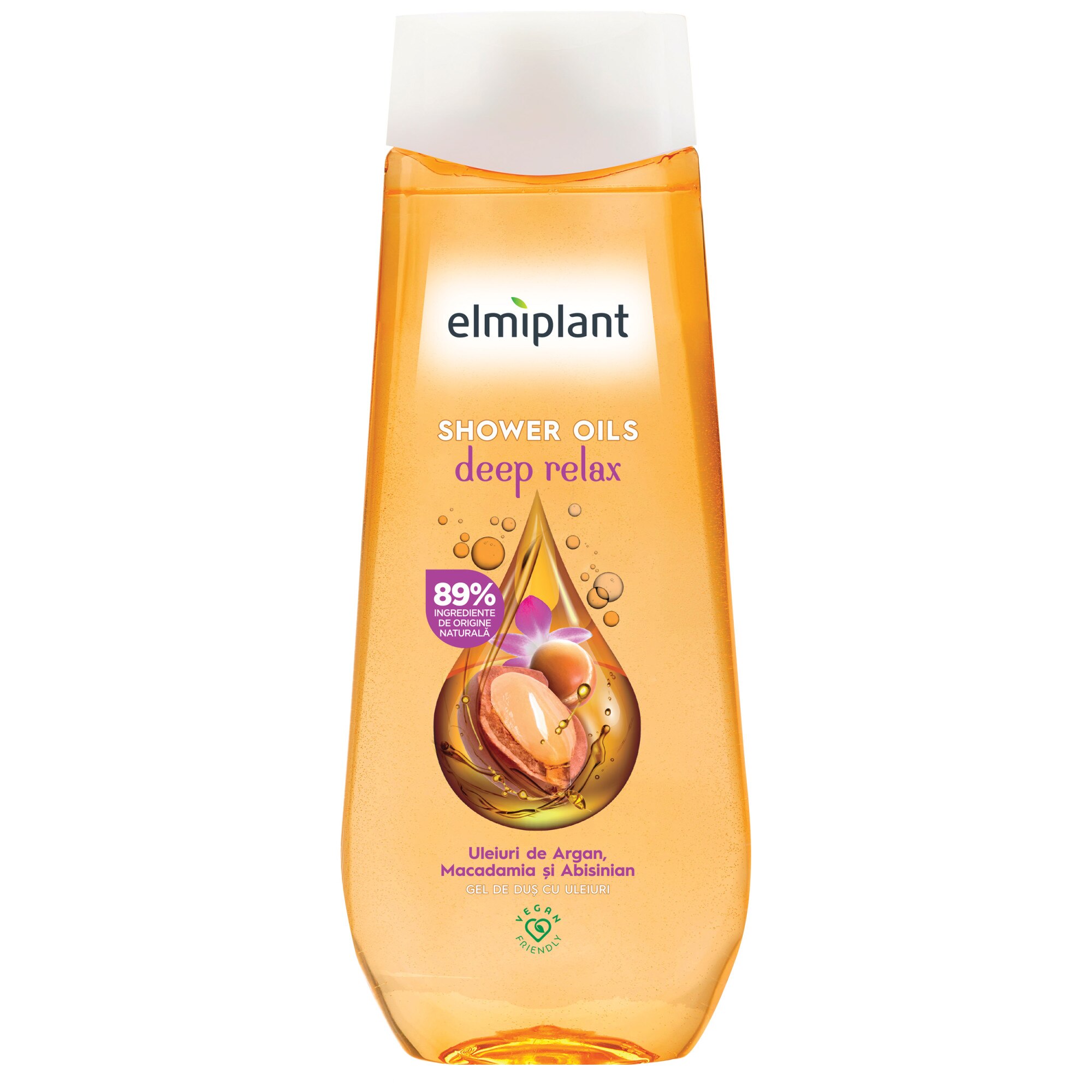 Gel de dus Elmiplant cu ulei de macadamia, 400 ml