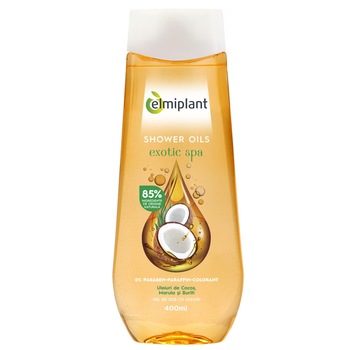 Gel de dus Elmiplant cu ulei de cocos, 400 ml Gel de dus Elmiplant cu ulei de cocos, 400 ml