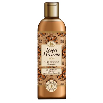 Ulei de dus Tesori d'Oriente Argan&Cipero, 250 ml Ulei de dus Tesori d'Oriente Argan&Cipero, 250 ml