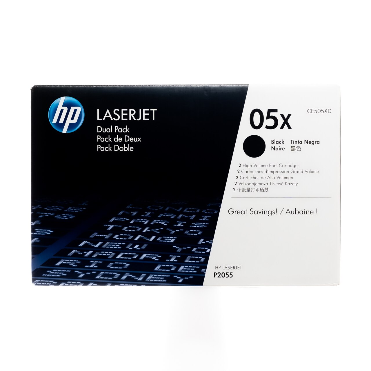 Pachet cartus toner HP CE505X (05X) negru x2 13000 pagini