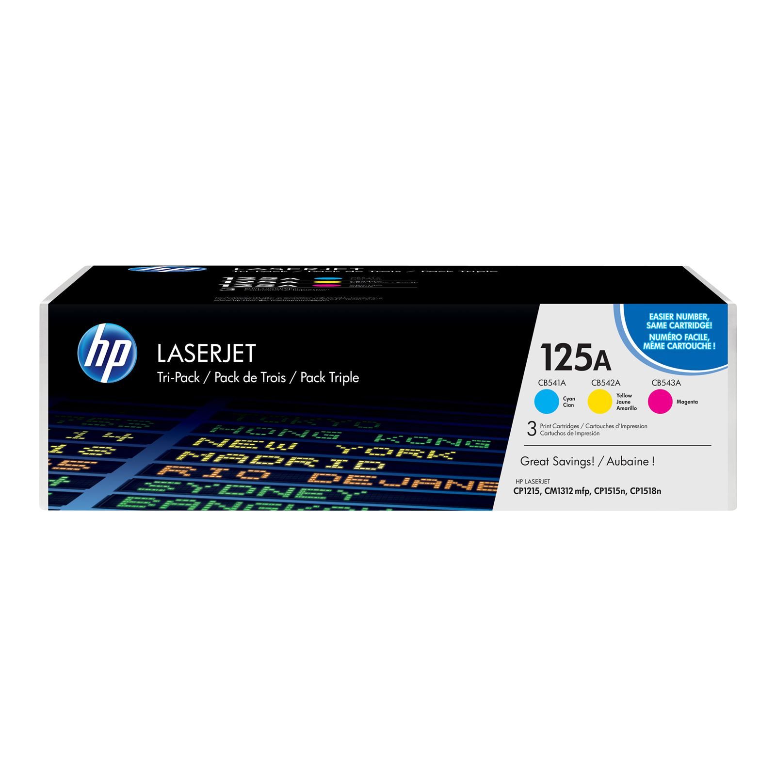 Pachet cartuse toner HP CF373AM (125A) cyan magenta galben 1400 pagini