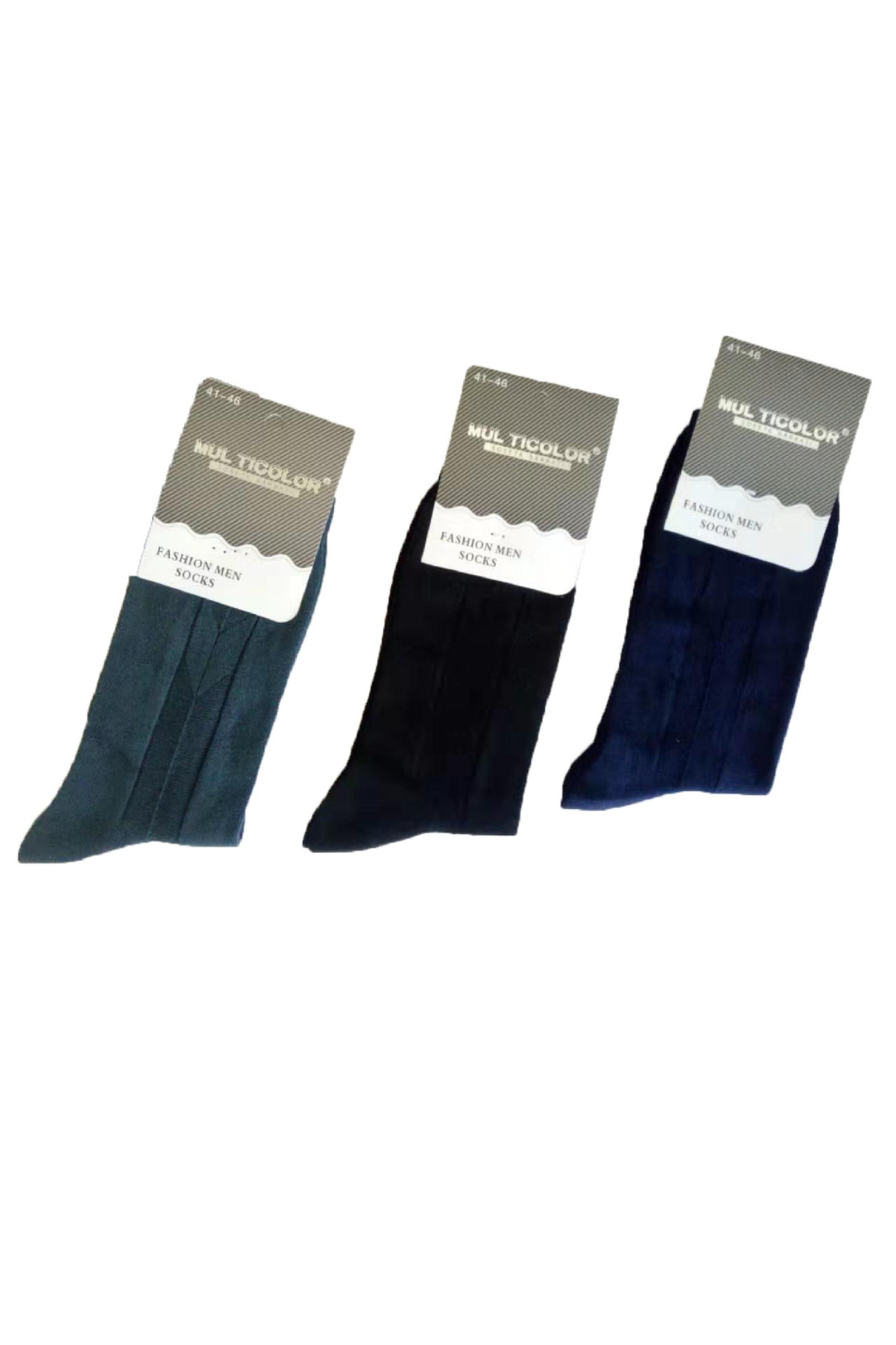 Set Sosete Barbati, 10 Perechi, 41-43, Multicolor, Model Texturat