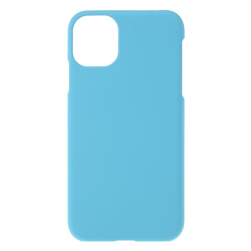 Husa Apple iPhone 11 model Slim, Plastic, Aspect cauciucat, Antisoc, Viceversa Albastru azur