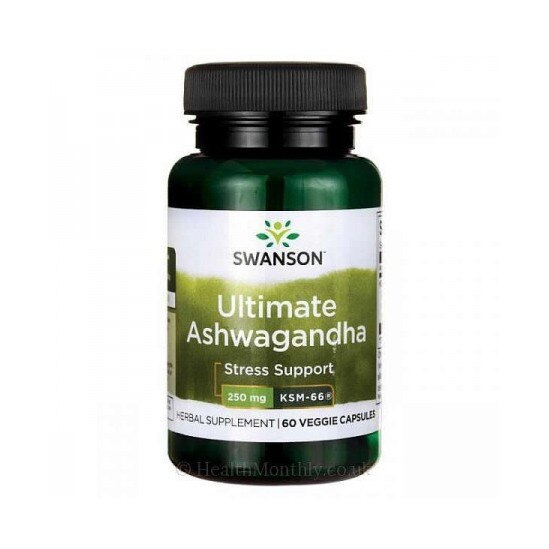 Ultra Ultimate Extract Ashwagandha KSM-66, 250mg, 60 Capsule, Swanson