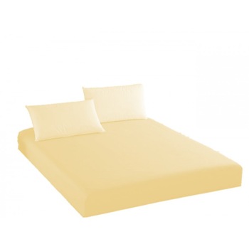 Husa de pat cu elastic din bumbac 100%, Ralex Pucioasa, 120x200 cm, Crem Husa de pat cu elastic din bumbac 100%, Ralex Pucioasa, 120x200 cm, Crem