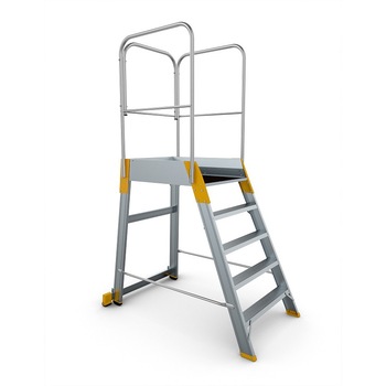 Platforma mica cu trepte pe o parte 9505 Alverosal , aluminiu 1*5 trepte Platforma mica cu trepte pe o parte 9505 Alverosal , aluminiu 1*5 trepte