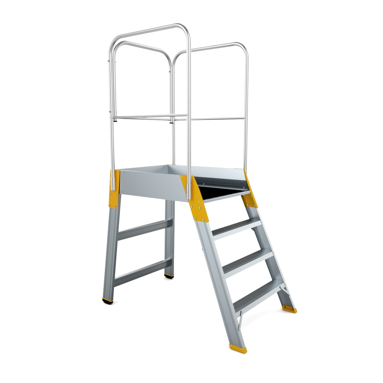 Platforma mica Alverosal , aluminiu 1*4 trepte