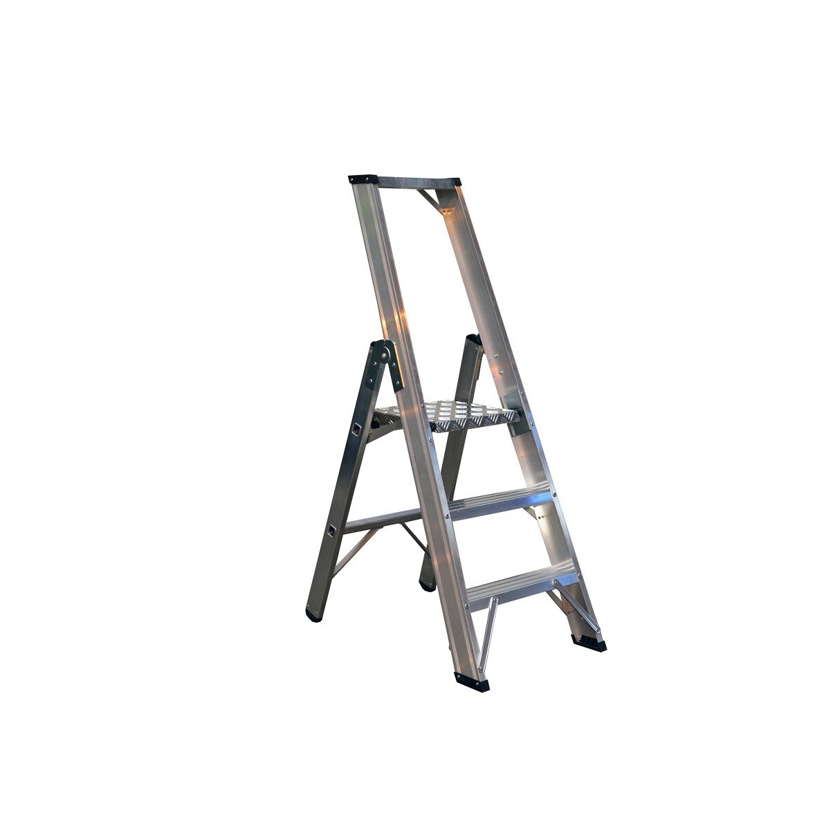 Scara aluminiu , dubla cu trepte pe o parte 9303 Alverosal