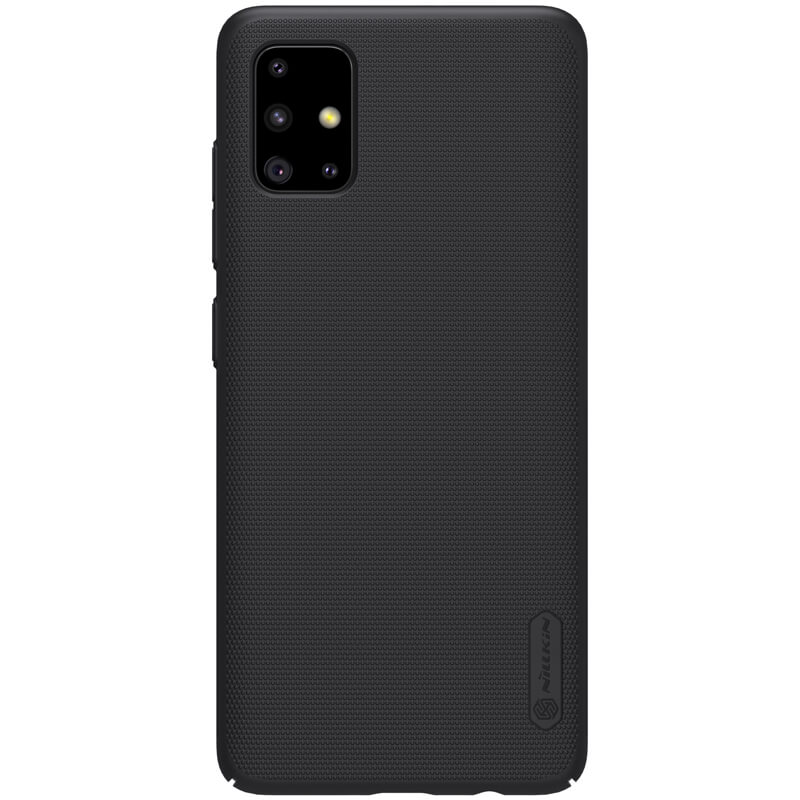 Husa protectie spate din plastic texturat negru, pentru Samsung Galaxy A51- Nillkin Frosted Shield