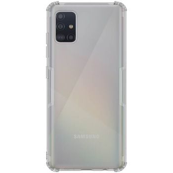 Husa din silicon Nillkin pentru Samsung Galaxy A51, negru transparent Husa din silicon Nillkin pentru Samsung Galaxy A51, negru transparent
