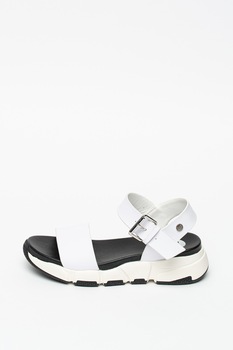 Gioseppo, Sandale de piele Katihar, Alb/Negru, 32 EU Gioseppo, Sandale de piele Katihar, Alb/Negru, 32 EU