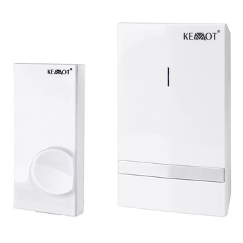 Sonerie Fara Fir / Wireless, Distanta 100 metri, 48 Melodii, Alimentare Priza, 4 nivele sunet, Rezistent la apa IP44, Alb Sonerie Fara Fir / Wireless, Distanta 100 metri, 48 Melodii, Alimentare Priza, 4 nivele sunet, Rezistent la apa IP44, Alb