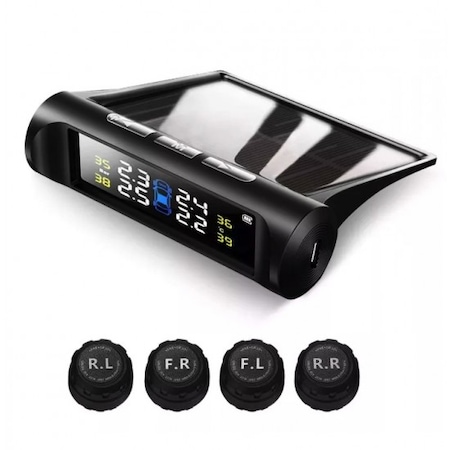 Sistem de monitorizare pentru presiunea din roti cu wireless si display solar, micro USB
