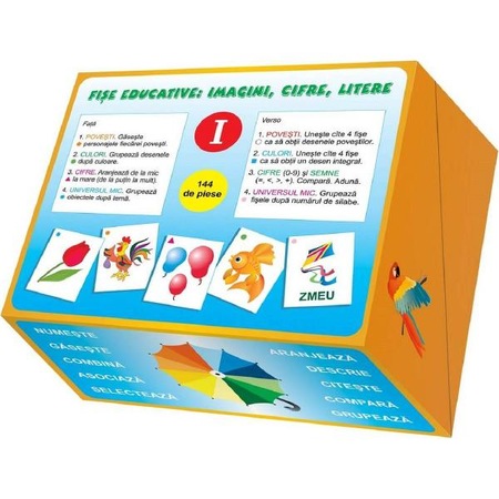Set Fise Educative Imagini Cifre Litere Vol I Ala Bujor Emag Ro