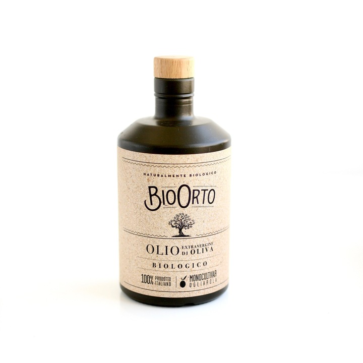 BIOORTO Ulei de masline Premium ECO Monocultivar Ogliarola extravirgin 500ml