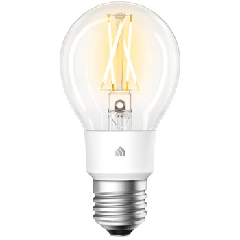 Bec inteligent cu filament TP-Link Kasa Smart KL50, LED, E27, 7W, 800 lm, Alb Bec inteligent cu filament TP-Link Kasa Smart KL50, LED, E27, 7W, 800 lm, Alb