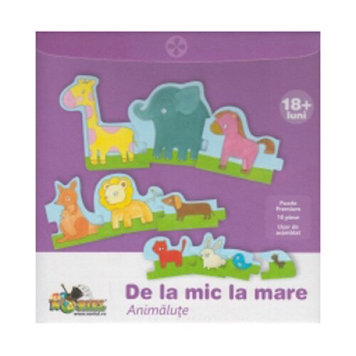 Puzzle de la mic la mare - Animalute