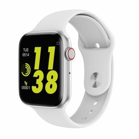 Ceas SmartWatch LikeSmartFiT Win, Full Touch, 1.54" IPS HD Display, Apelare Bluetooth, EKG, Notificari, Monitorizare Ritm Cardiac, Pedometru, Control Camera, White