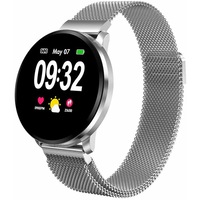 ceas smartwatch likesmartfit connectforce 122quot touch hd display notificari monitorizare ritm cardiac si tensiune arteriala pedometru control camera metallic silver imagen 30_0_
0