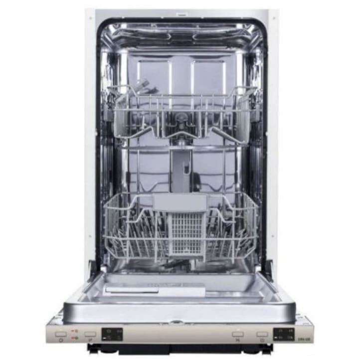 Съдомиялна за вграждане slim Studio Casa SC BIA45 A++, 45 см, 9 комплекта, 4 програми, клас Е