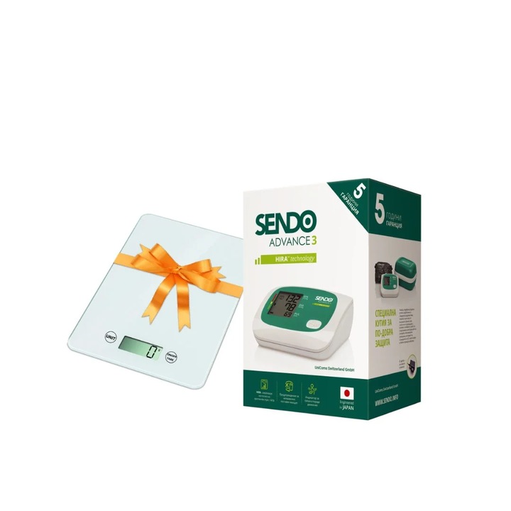 Sendo Advance 3 vérnyomásmérő csomag, csatlakozó adapterrel + digitális konyhai mérleg
