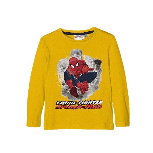 Bluza cu maneca lunga, Marvel, Spider-Man, Galben, Galben