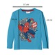 Bluza cu maneca lunga, Spider-Man, Albastru, 128 cm, 8 ani