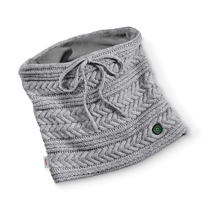 Incalzitor corporal tip esarfa, Beurer, 3.6 W, 3 trepte de temperatura, Gri