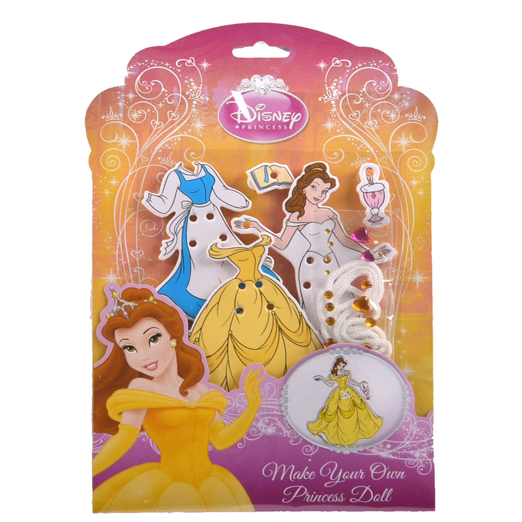 Set din lemn imbraca printesa, Belle - Disney