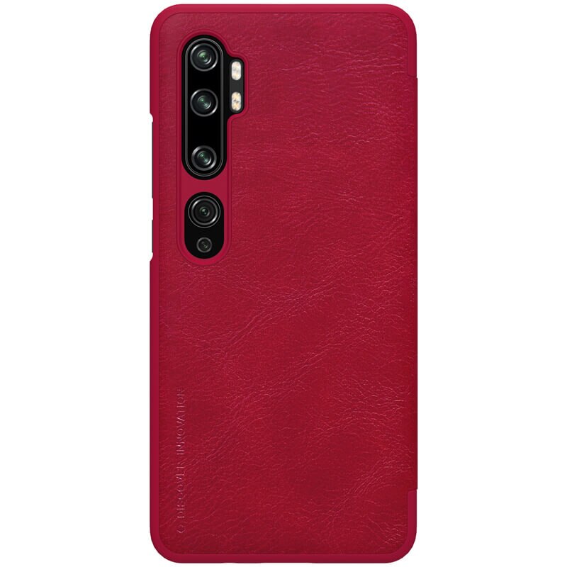 Husa tip carte Nillkin Qin pentru Xiaomi Mi CC9 Pro/Mi Note 10/ Note 10 Pro, rosu