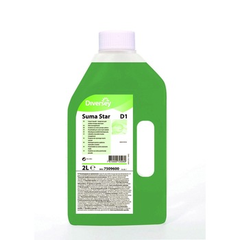 Detergent lichid manual pentru vase, concentrat, profesional Suma Star D1 2L Detergent lichid manual pentru vase, concentrat, profesional Suma Star D1 2L