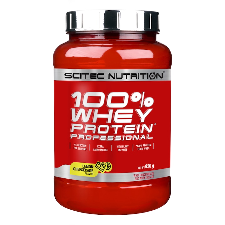 Scitec Nutrition Whey Protein Professional, 920g, Citrom/Sajttorta