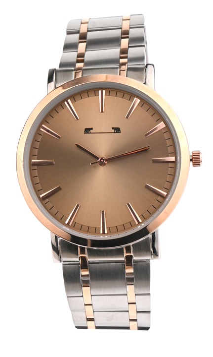 Ceas de mana barbati elegant, argintiu Matteo Ferari - MF10027REDSILVER