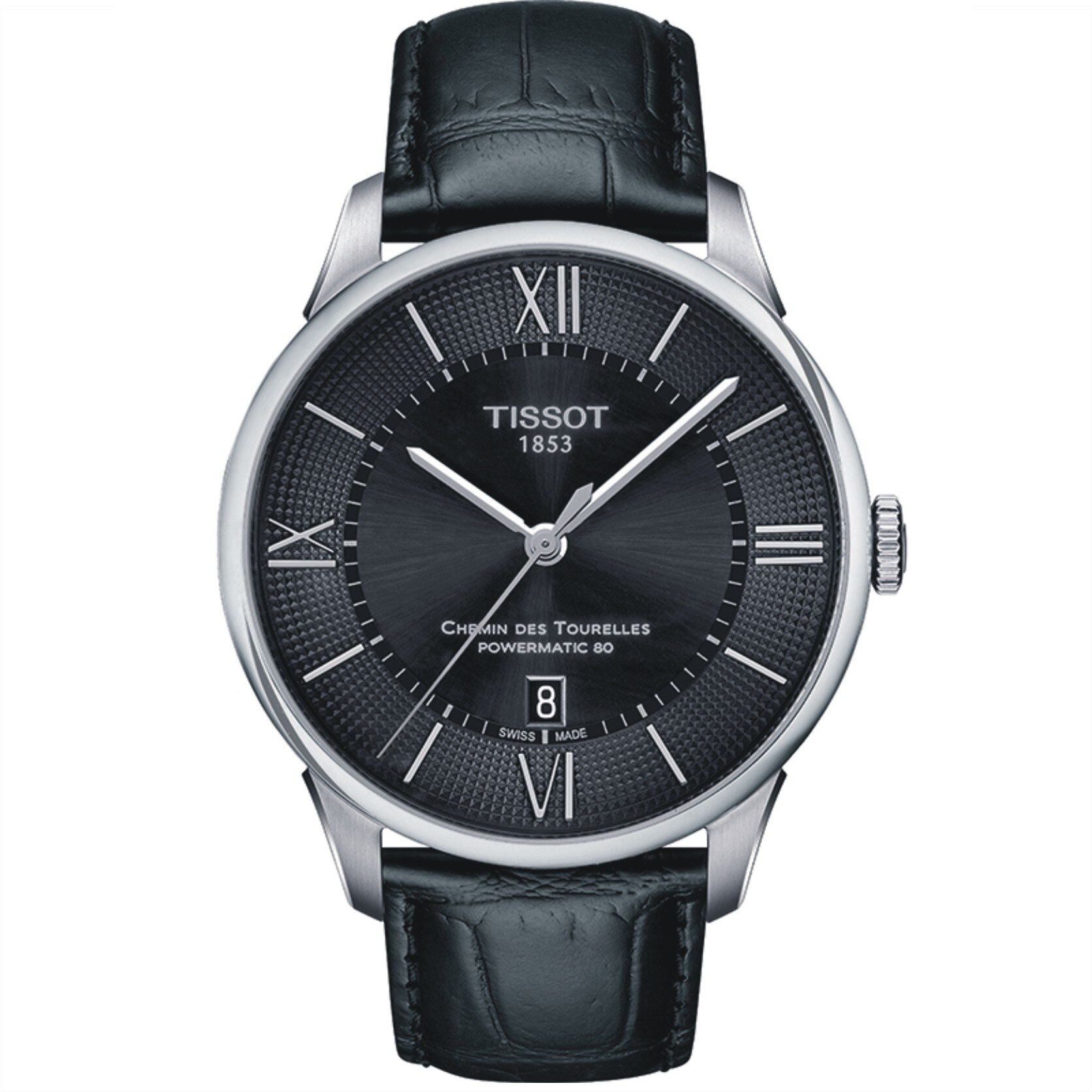 Ceas Tissot T099.407.16.058.00, Chemin des Tourelles, carcasa 42mm, negru