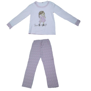 Pijama fetite Sevim 260433-R, Roz, 128 Pijama fetite Sevim 260433-R, Roz, 128