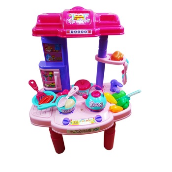 Set Bucatarie pentru Copii cu Accesorii, 29 Piese, Multicolor1 Set Bucatarie pentru Copii cu Accesorii, 29 Piese, Multicolor1
