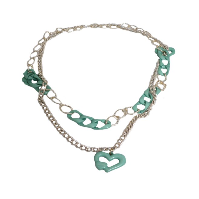 Colier ,model simplu,D&J Exclussive,turcoaz