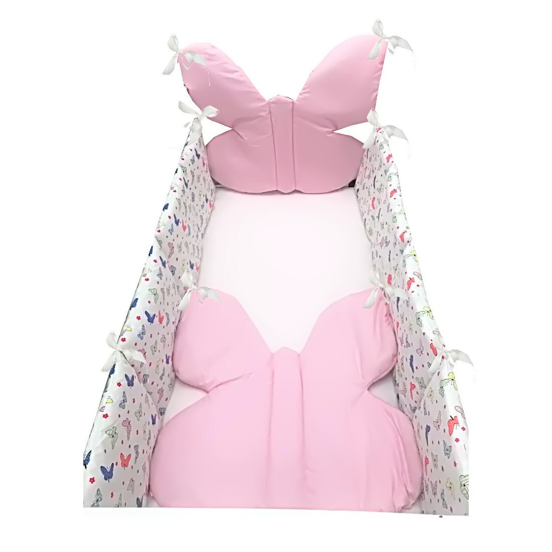 Set 4 aparatori in forma de Fluturas roz 140x70 cm Deseda